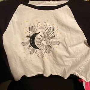 black and white crop top whitchy